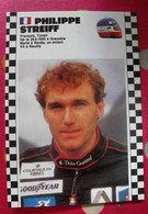 Carte Postale Philippe Streiff. Saison 1986-1987 De Formule 1. Championnat Du Monde - Sportler