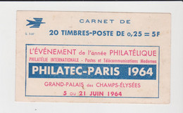 FRANCE / COUVERTURE DE CARNET DE TIMBRES "PHILATEC- PARIS 1964 / SANS LES TIMBRES - Other