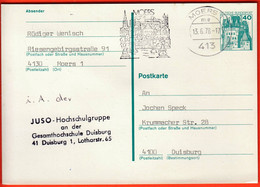 Germany Moers 1978 / Architecture, Machine Stamp / Postal Stationerry CastleEltz - Machine Stamps (ATM)