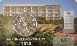 2 Euro Gedenkmünze 2020 Nr. 32 - Zypern / Cyprus - Neurologie Und Genetik BU Coincard - Chypre