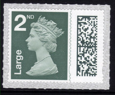 GB 2022 QE2 2nd Large Letter Dark Pine Green New Barcoded Machin Umm ( T880 ) - Machins
