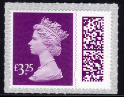 GB 2022 QE2 £3.25 Purple New Barcoded Machin Umm ( T223 ) - Série 'Machin'