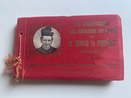 CINQUANTENARIO DON BOSCO IN FIRENZE 1881-1931 LIBRETTO 30 CARTOLINE FP - Saints