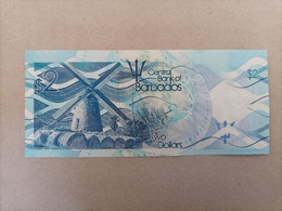 Billete De Barbados De 2 Dolares, Año 2013, UNC - Barbados