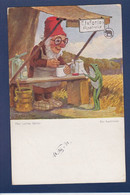 CPA Grenouille Frog écrite Gnome Nain Lutin Par Paul Lothar Müller Pharmacie - Pesci E Crostacei