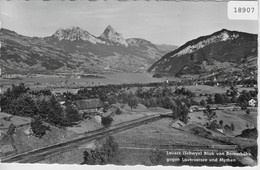 Lauerz - Blick Von Bernerhöhe Gegen Lauerzersee Und Mythen - Lauerz