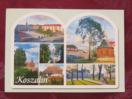 Poland 1999 Postcard "Koszalin Church Park Tower (? Lighthouse)" To England - Country Estates Oborach - Pisces Zodiac - Brieven En Documenten