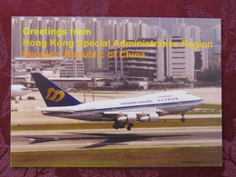 Hong Kong 2018 Advertisement Postcard - Airport - Plane - Briefe U. Dokumente