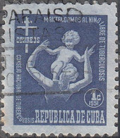 CUBA   SCOTT NO RA12  USED  YEAR  1951 - Usados