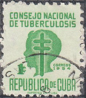 CUBA   SCOTT NO RA25  USED  YEAR  1954 - Usados