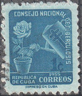 CUBA   SCOTT NO RA28  USED  YEAR  1955 - Oblitérés