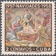 CUBA   SCOTT NO 588  MINT HINGED  YEAR  1957 - Usati