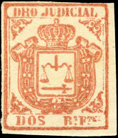 DEPENDENCIAS ESPAÑOLAS - Derecho Judicial (1856/65) 2R Rosa - Nuevo / Mint * (con Goma / With Gum) -b - Fiscali