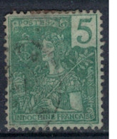 INDOCHINE     N°  YVERT :   27 ( 1 )    OBLITERE       ( Ob   10/14 ) - Used Stamps