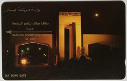 Bahrain 50 Units 2BAHF " Isa Town Gate (small Notch )" - Bahrein