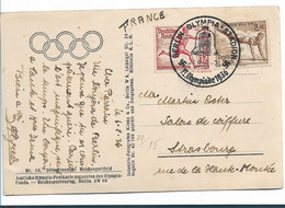 Oy203 / OLYMPIADE 1936 - Amtliche Fotokarte Nr. 10, Reichssportfeld +  Sonderstempel Stadion - Verano 1936: Berlin