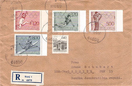 JUGOSLAVIJA - REGISTERED MAIL 1976 LJUBLJANA > ROSITZ/DDR / ZL316 - Lettres & Documents