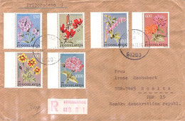 JUGOSLAVIJA - REGISTERED MAIL 1976 LJUBLJANA > ROSITZ/DDR / ZL317 - Covers & Documents