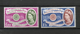 GRANDE BRETAGNE  N° 357 + 358   NEUFS SANS CHARNIERE  COTE  12.00€   EUROPA - Unused Stamps
