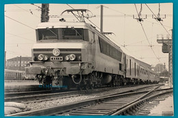 Photo Locomotive SNCF CC 6515 Train Toulouse 1970 Gare Paris Austerlitz 75 SO Sud Ouest France Loco Motrice 6500 CC6500 - Trenes