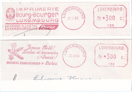 Luxemburg - Francotyp Imprimerie Bourg-Bourger (1.018) - Franking Machines (EMA)