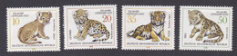 Allemagne RDA 1978 1991-94 ** Lion Léopard Tigre Léopard Des Neiges Jardin Zoologique Leipzig Centenaire - Big Cats (cats Of Prey)