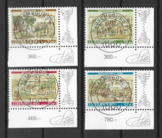 Luxemburg - Mi 1460 - 1463 Wohlfahrt 1998 Ortsansichten Aus Dem 16 Jh. Von J. Bertels - Eckrand / Gestempelt 7.12.1998 - Used Stamps