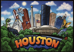 Houston (Texas ) Comic Style - Gelaufen - Houston