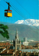 Grenoble Telepherique De La Bastille Eglise Saint Andre Le Taillefer 19(scan Recto-verso) MA1963 - Grenoble
