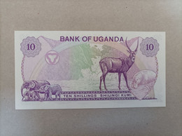 Billete De Uganda De 10 Schilings, Año 1982, UNC - Ouganda