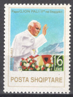 Albania 1993 Visit Of Pope John Paul II MNH VF - Albanië
