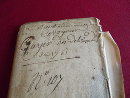 D 30 GARD COMMUNE DE CODOGNAN CAHIER DES DELIBERATIONS 1761 - Historical Documents