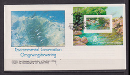 SOUTH AFRICA -1992 Environmental Conservation Miniature Sheet FDC - Lettres & Documents