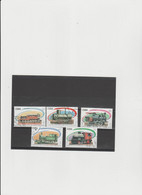 Cuba 2001 - (YT)  3919/23  Used  "Trains. Locomotives A Vapeur" - Gebruikt