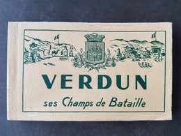 Carnet CPSM - VERDUN - Ses Champs De Bataille ... Complet / 18 Vues - Verdun