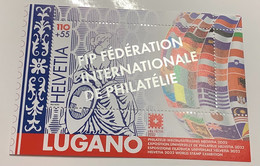 RARITÄT ! "FIP" AUFDRUCK Block  Weltausstellung Helvetia 2022 Lugano (Schweiz Rare Miniature Sheet Stamp Exhibition - Blokken