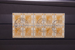 HONG KONG - George VI 4c. En Bloc De 10 Oblitérés En 1938 - L 122555 - Usati