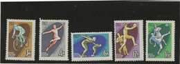 RUSSIE - SERIE SPORTS - N° 2684 A 2688 - NEUF SANS CHARNIERE - ANNEE 1963 - Ungebraucht