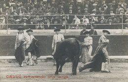 Real Photo El Gallo Rematando Una Larga Torero Nacido En Madrid - Corrida