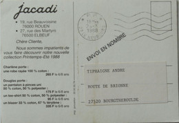 27 - Le Neubourg - 5 Lo En Port Payé + Griffe Envoi En Nombre -1988 - Annullamenti Meccanici (pubblicitari)