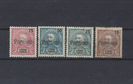 St. Thomas & Prince 1903 MH Full Set 4 Stamps PROVISORIO D. Carlos MF#83-6 Sc#86-9 YT#88-91 Mi#83-6 SG#109-112 - St. Thomas & Prince