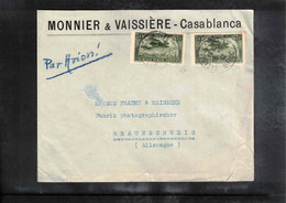 Maroc / Morocco 1932 Interesting Airmail Letter To Germany - Cartas & Documentos