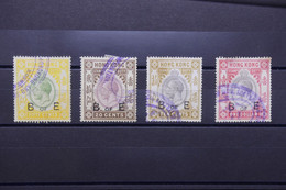 HONG KONG - Lot De 4 Fiscaux Au Type Georges V  - L 122575 - Sellos Fiscal-postal