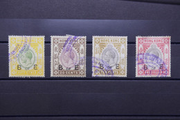 HONG KONG - Lot De 4 Fiscaux Au Type Georges V  - L 122575 - Stempelmarke Als Postmarke Verwendet