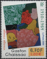 FRANCE Poste 3350 ** MNH Tableau Gaston CHAISSAC : Visage Rouge 2000 - Unused Stamps