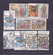 Vatikan - 10 Známek 1980 1990 - Oblitérés