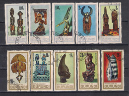 Lot 101 Burundi  1967  Mi Nr 338/44 Mascs   Used With Gum - Gebruikt