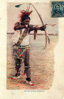 An Indian Warrior * Guerrier Tir Arc Flèche Chasse Chasseur * CPA Gaufré Embossed 1904 * Indien Indiens Indians - Indianer