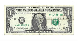 Usa 1 Dollar 1988a  Seriel H   480 - Billetes De La Reserva Federal (1928-...)