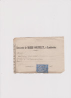 BRASSERIE De MARIE - SOUFFLET ,à LANDRECIES (NORD) 1878 - 1800 – 1899